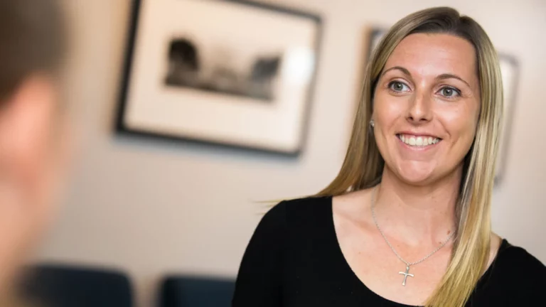 dental patient smiling after gum recession treatment